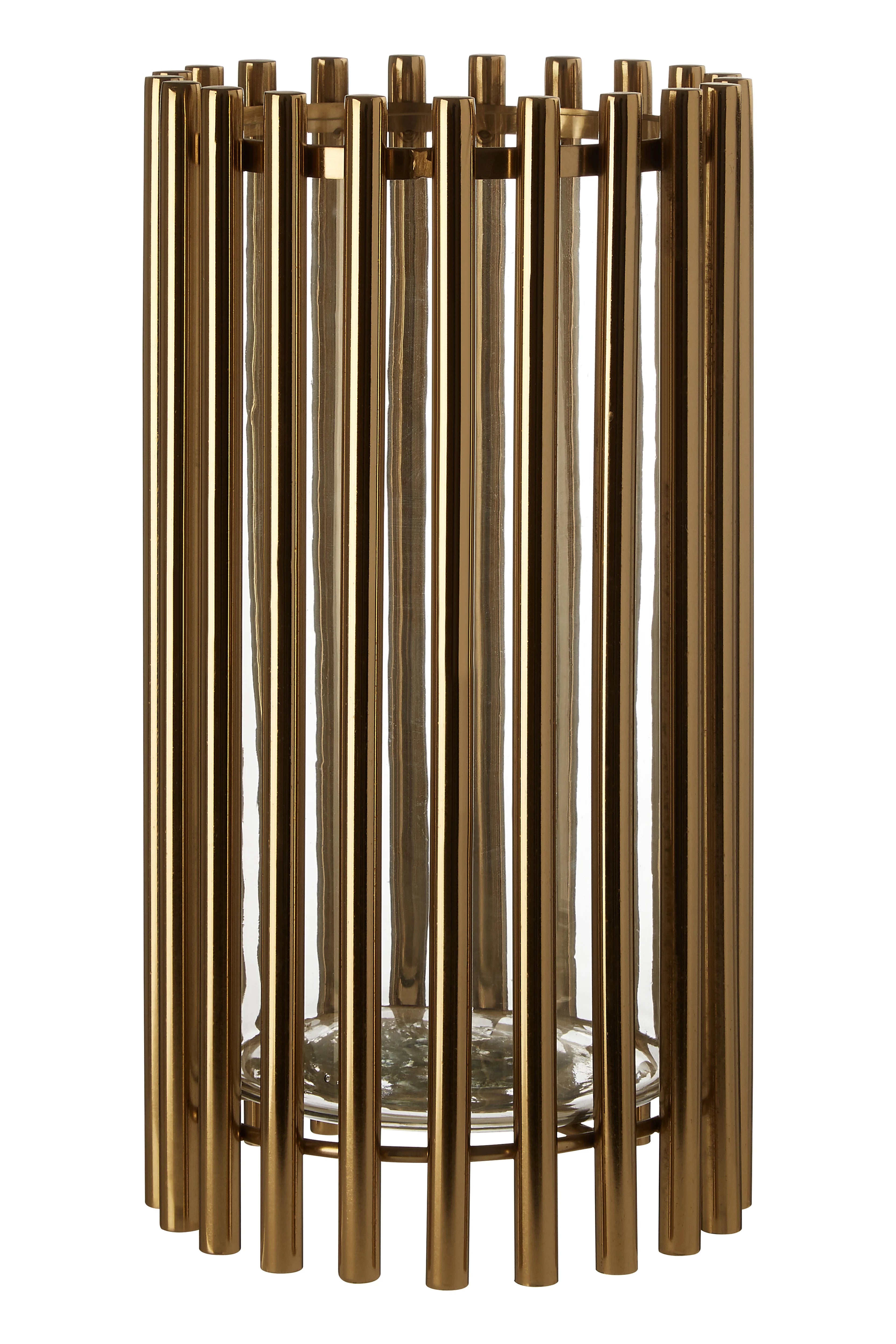Collett Gold Rod Candle Holder | Large